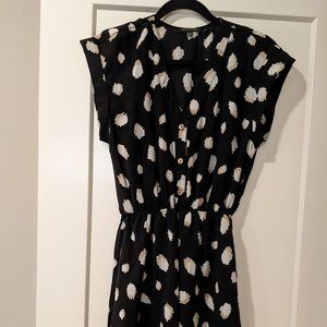 Staccato Button-Down Geometric Dress